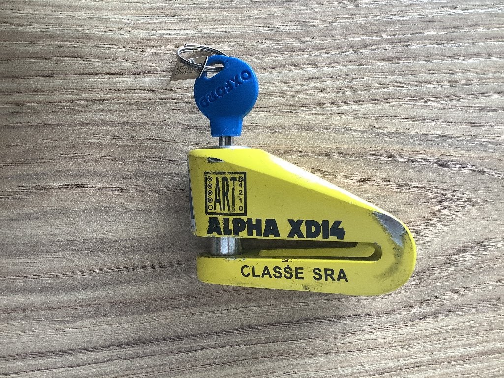 Verrou de frein à disque Oxford Alpha XD14 ART-4 — jaune, Enlèvement