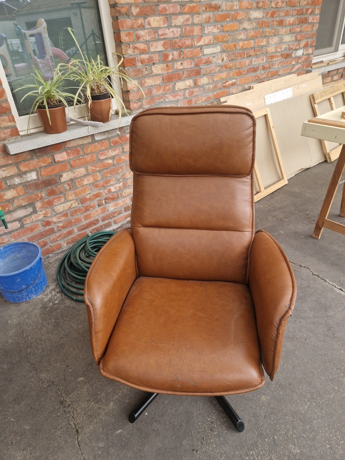 Fauteuil relax en similicuir GRATUIT, Enlèvement, Utilisé