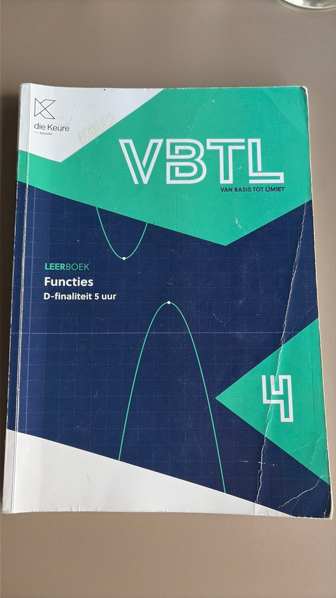 Wiskunde boek 4 de middelbaar, functies 5 u, Ophalen of Verzenden, Gelezen