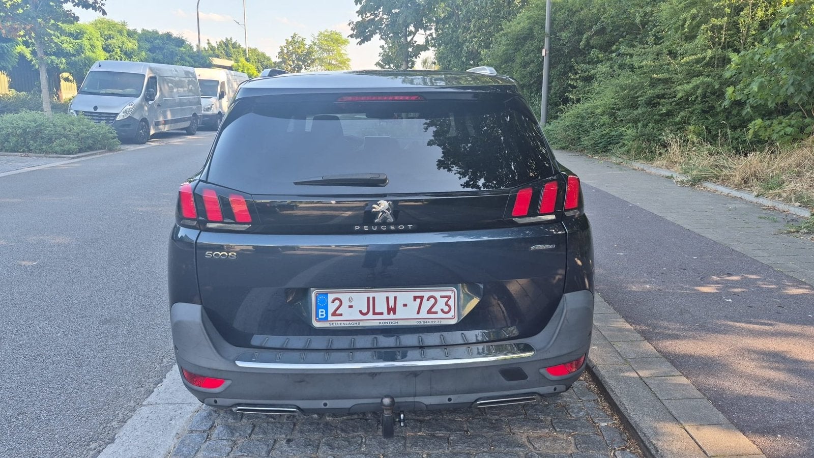 Peugeot 5008 1.6D GT-Line–2014–215.140 km–Gekeurd vr verkoop, Auto's, Euro 5, Monovolume, Zwart, Blauw