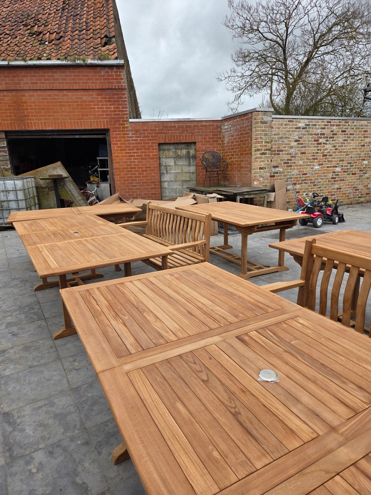 tuin set nieuw nog in verpakking, Ophalen, Nieuw, Hout