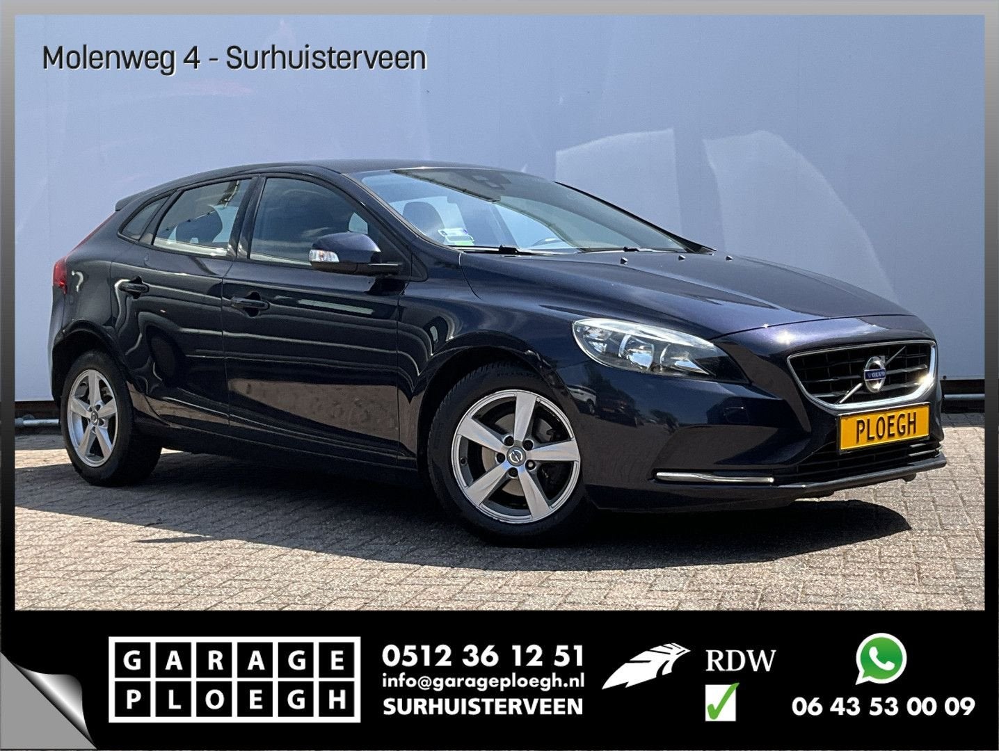 Volvo V40 2.0 D2 Kinetic Trekhaak Nav/Cruise Clima DB-Riem v, Auto's, Navigatiesysteem, Bedrijf, Te koop, 0 g/km