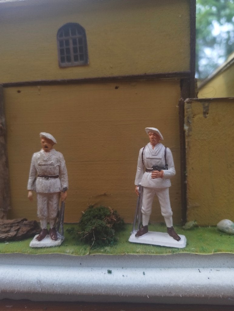 2 soldats Starlux, troupes de montagne, Enlèvement ou Envoi, Utilisé