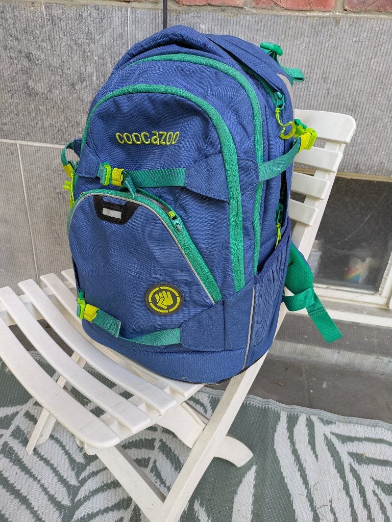 Cartable Coocazoo bleu vert, 40 à 50 cm, 30 à 40 cm, Comme neuf, Enlèvement