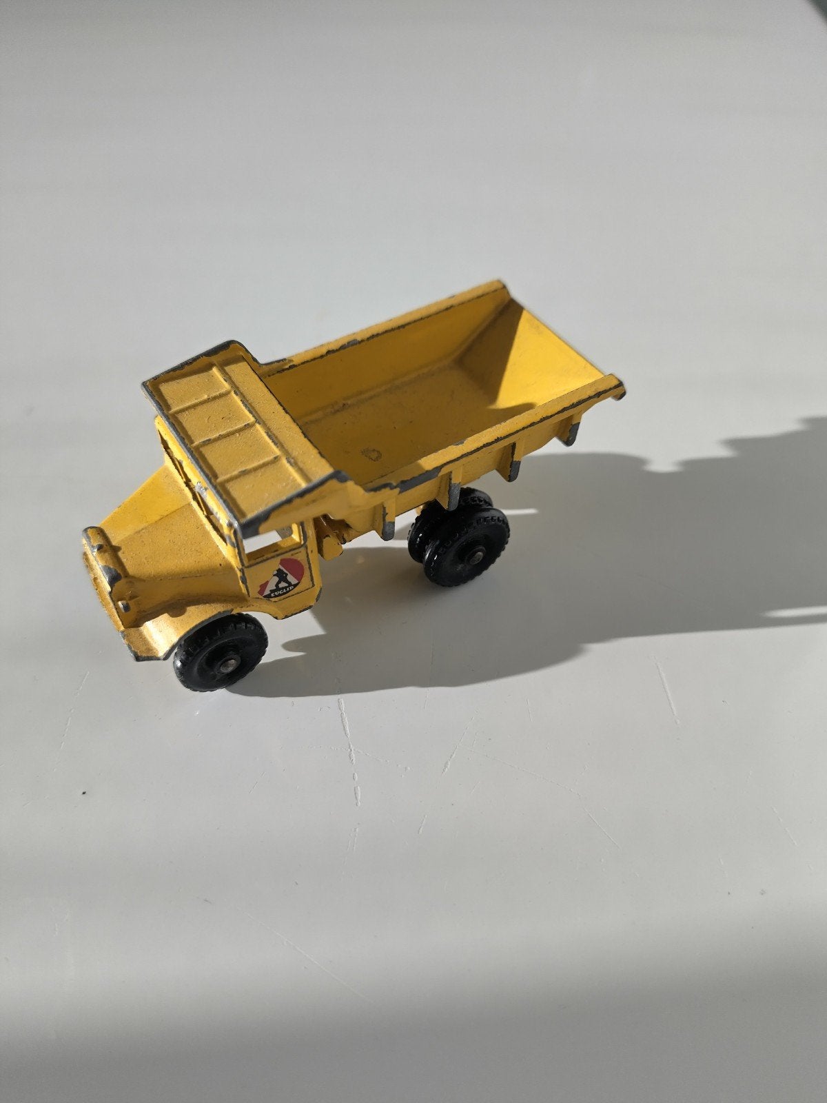 Vintage Lesney Quarry Truck AFHALING LEES BESCHRIJVING, Enlèvement, Utilisé, Bus ou Camion, Lesney