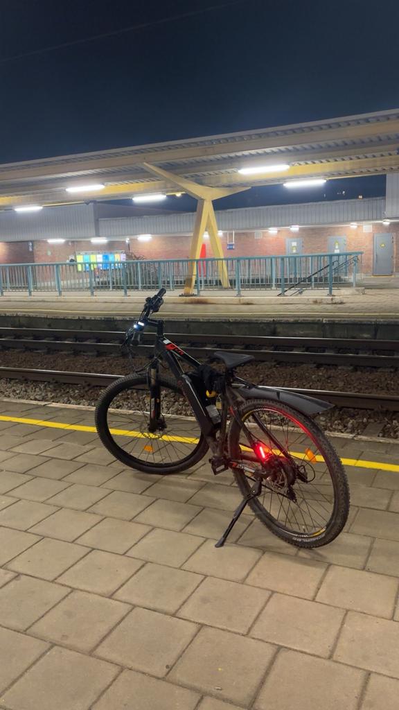 Elektrische mountainbike, Fietsen en Brommers, Ophalen, Zo goed als nieuw, Schijfrem, 24 inch of meer