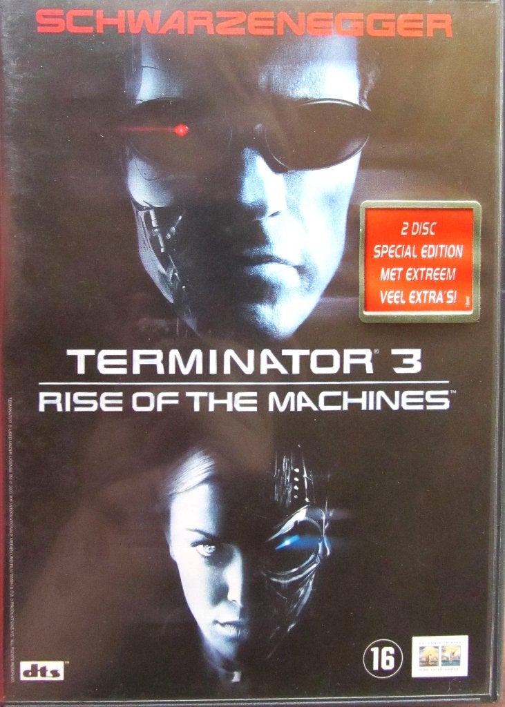 DUBBELE DVD ACTIE- TERMINATOR 3 (ARNOLD SCHWARTEZENEGGER), Cd's en Dvd's, Engels, Alle leeftijden, Ophalen of Verzenden, Zo goed als nieuw