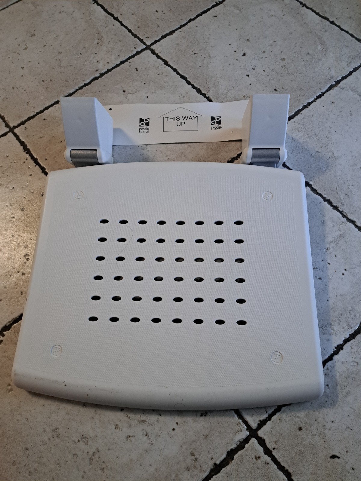 Siège de douche pliable, Enlèvement, Utilisé