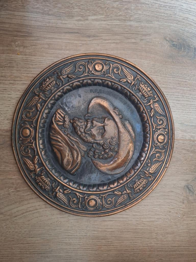 Rubens muurpaneel (koper), Antiek en Kunst, Antiek | Wandborden en Tegels, Ophalen