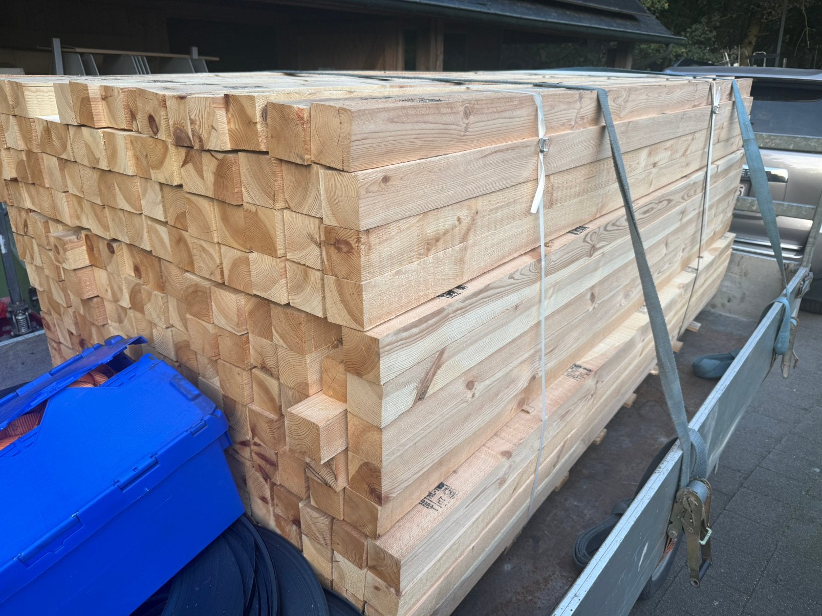 Houten balken 2440x70x67 mm, Doe-het-zelf en Bouw, Ophalen, Nieuw