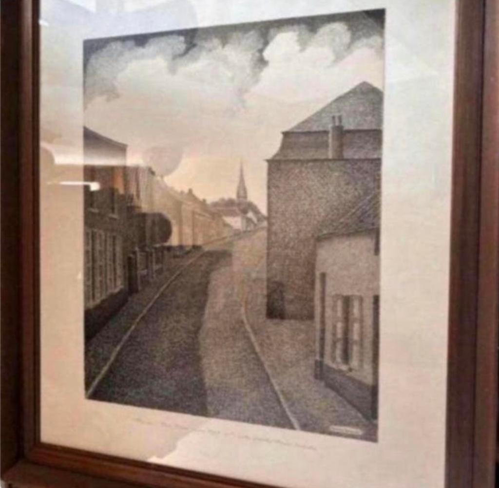 Ancien tableau signé, Enlèvement