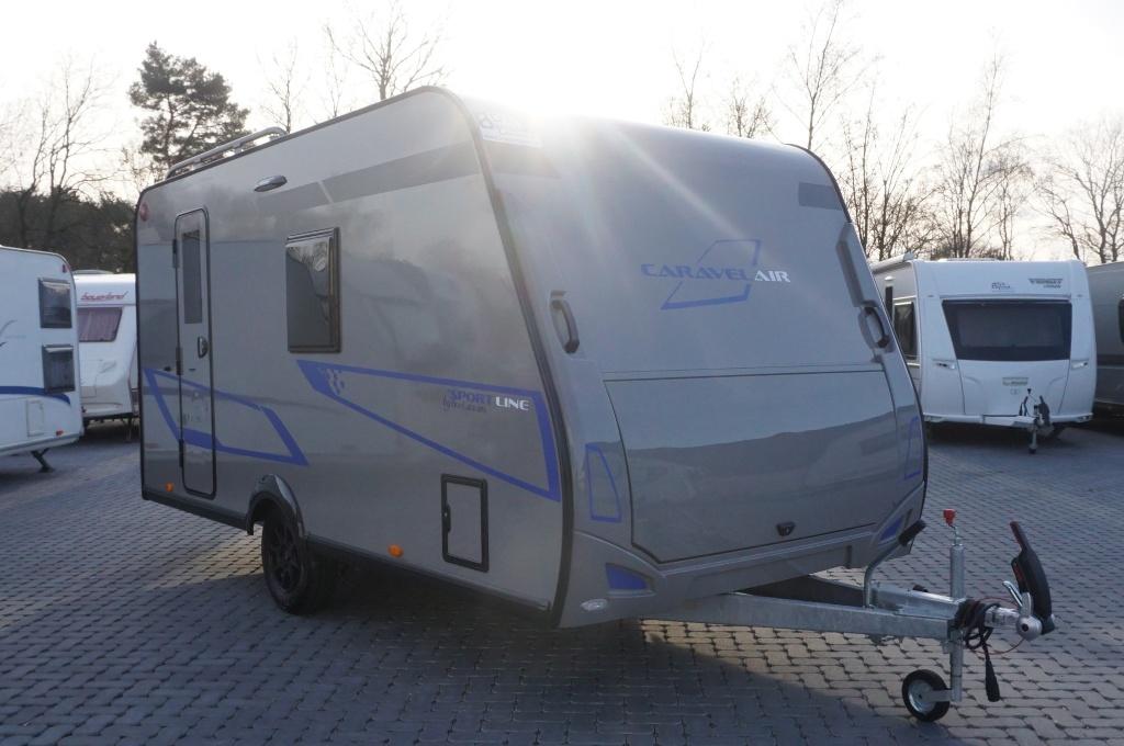 Nieuwe 4pers.Caravelair met frans bed, treinzit, Caravans en Kamperen, Caravans, Frans bed, Bedrijf, Treinzit, Douche