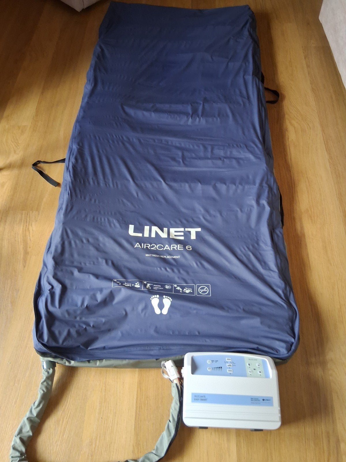 dekubitus matras, Ophalen, Gebruikt