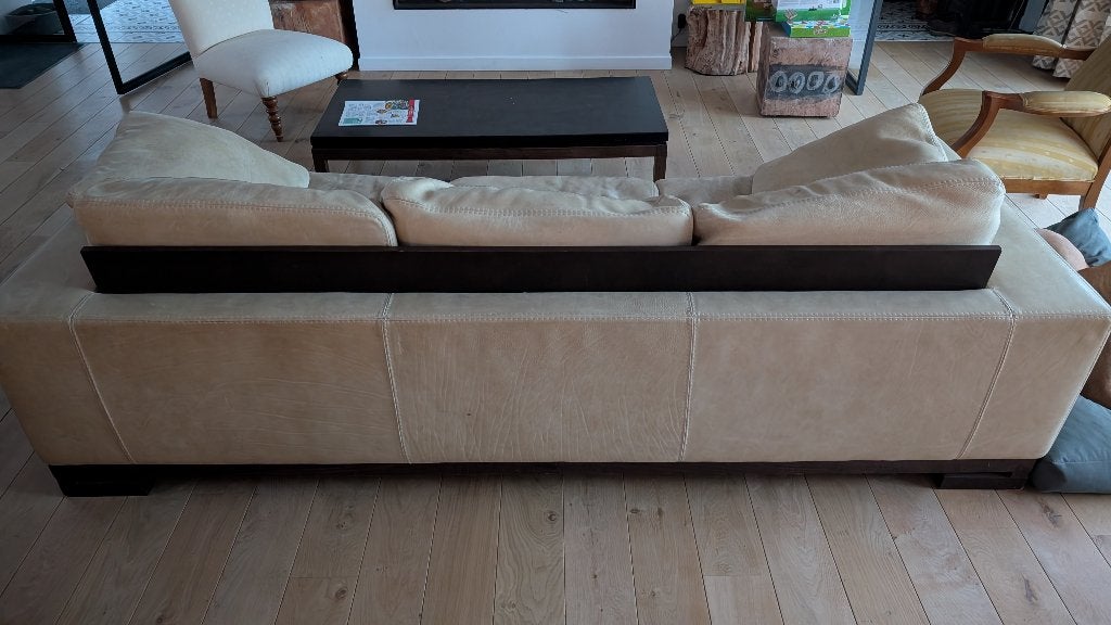canapé cuir casanova à donner, 200 à 250 cm, Banc droit, Contemporain, Enlèvement
