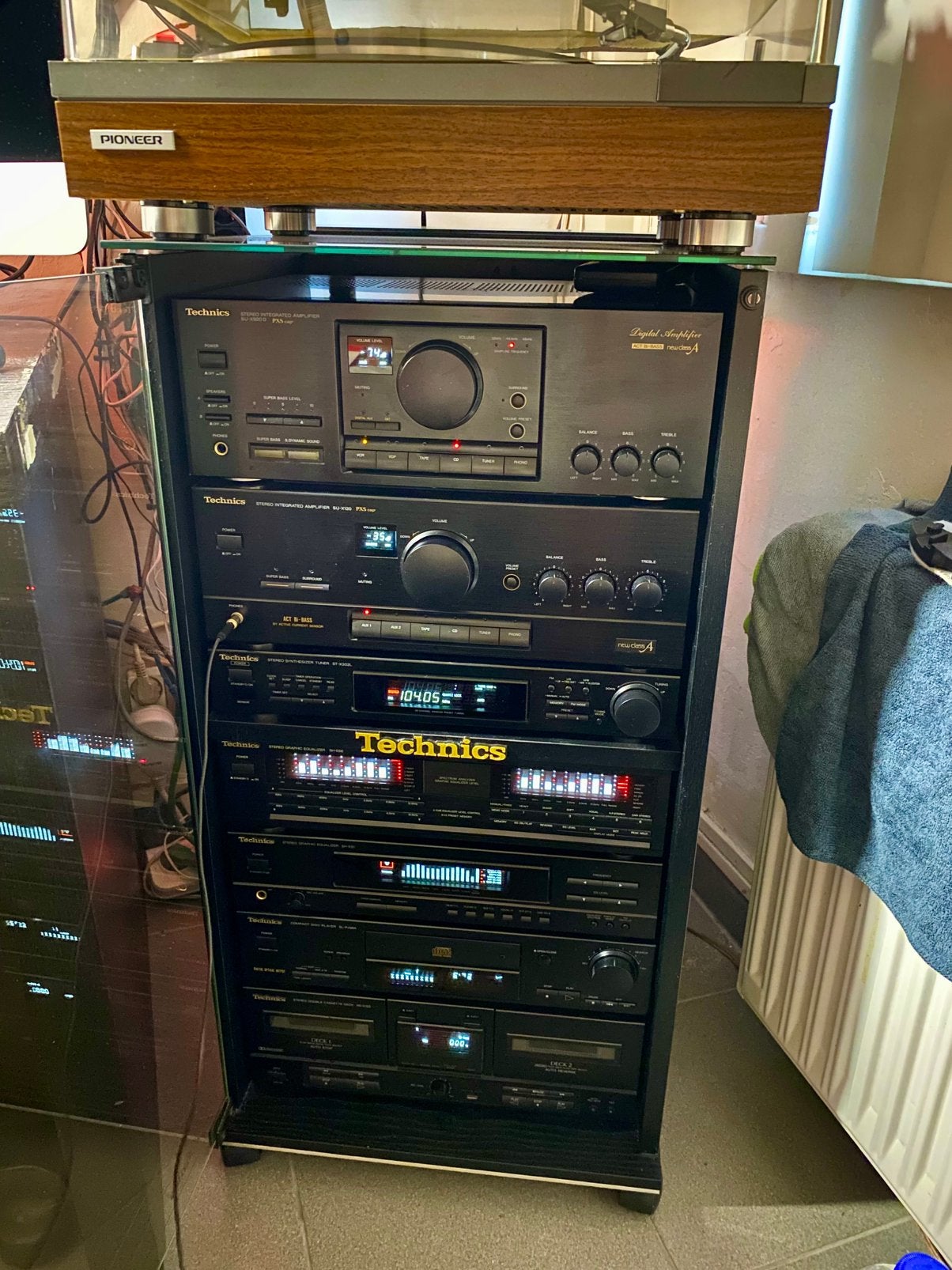 technics stereo installatie midi compleet of los te koop, Tuner of Radio, Losse componenten, Zo goed als nieuw, Ophalen