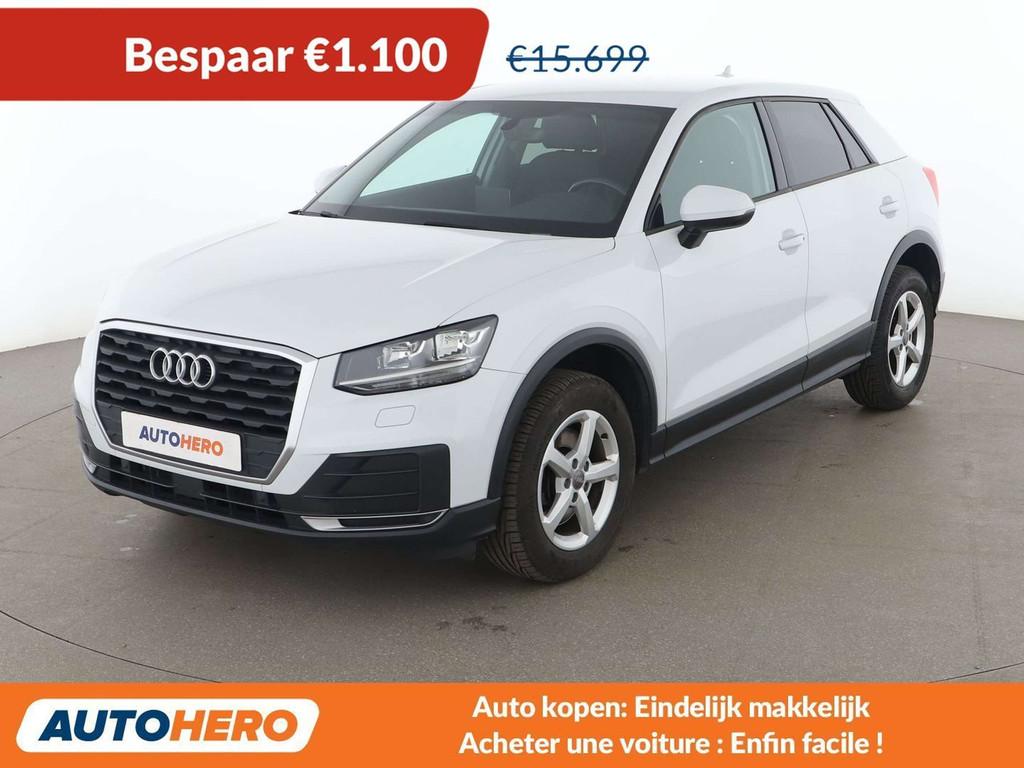 Audi Q2 1.6 TDI (bj 2018, automaat), Auto's, Stof, Gebruikt, Elektronische parkeerrem, Wit