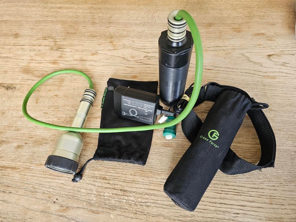Duiklamp - Greenforce - Quadristar, Watersport en Boten, Ophalen of Verzenden, Duiklamp