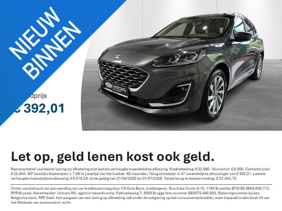 Ford Kuga 2.5i PHEV Aut. 165kW Vignale, Auto's, Gebruikt, 4 cilinders, Inductieladen voor smartphones, Plug-in hybride