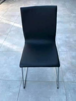 3 zwarte keukenstoelen, Huis en Inrichting, Stoelen, Ophalen, Drie, Zwart, Zo goed als nieuw