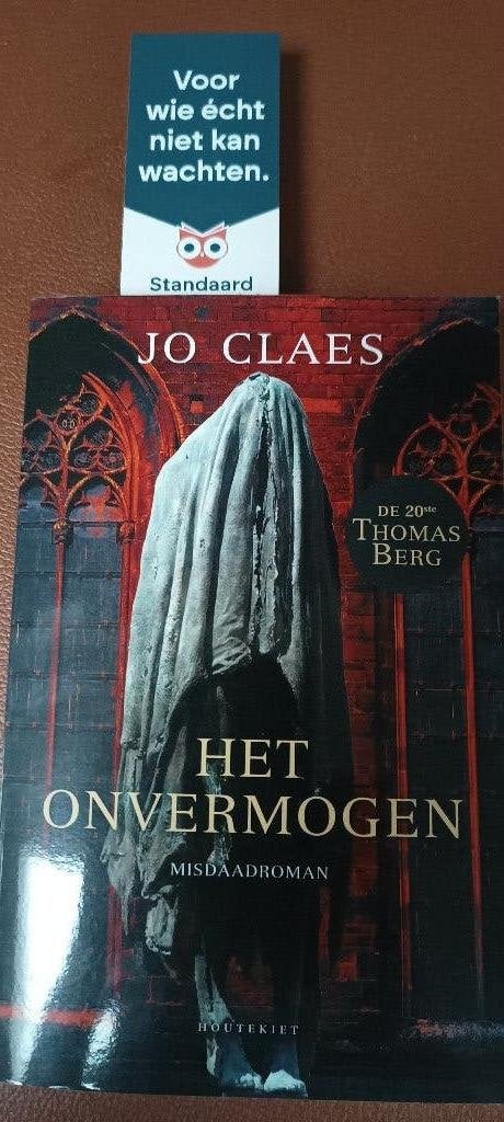 Jo Claes   Het Onvermogen, Livres, Thrillers, Comme neuf, Belgique, Enlèvement ou Envoi