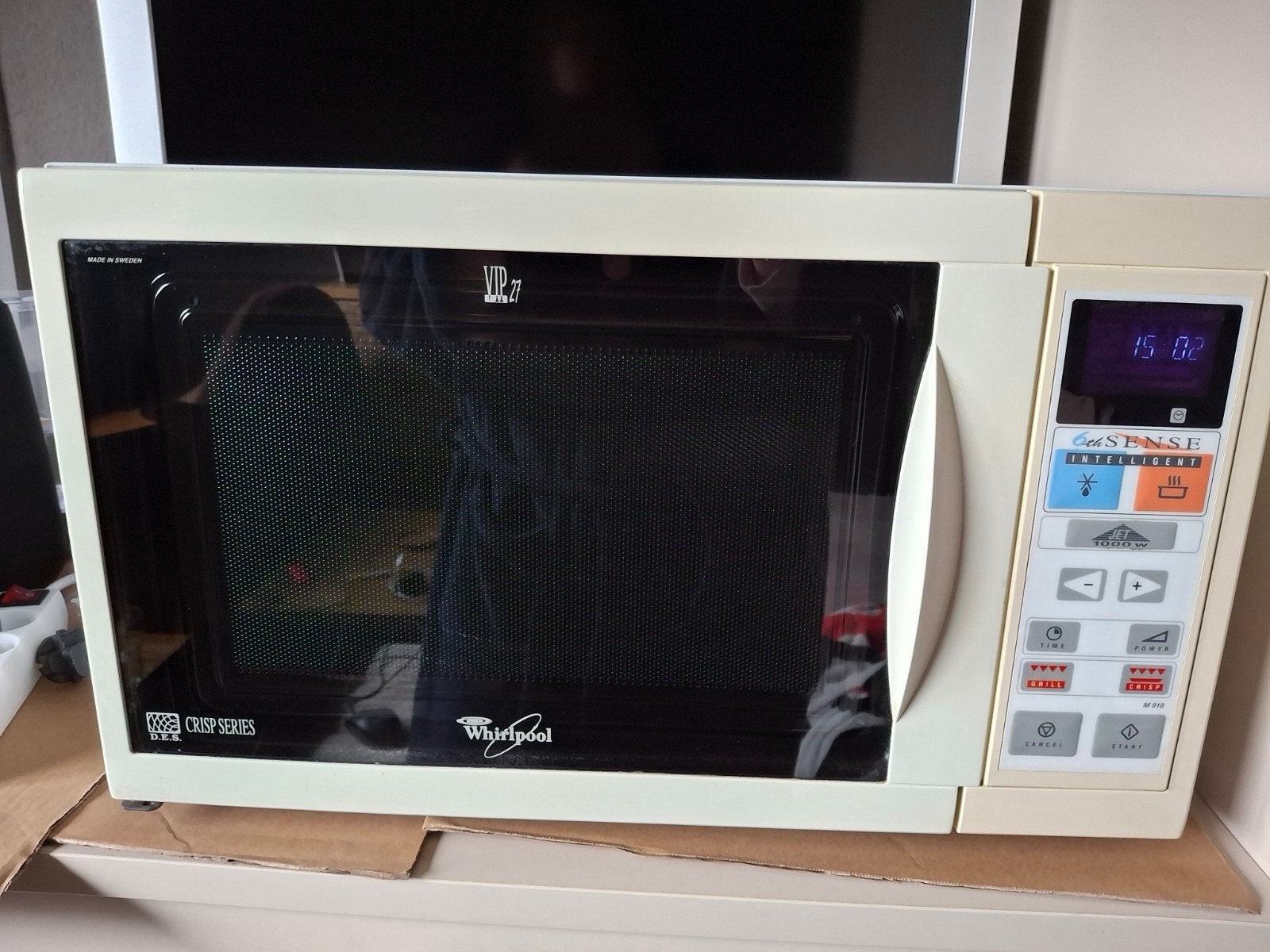 microgolf Merk whirlpool, Comme neuf, Enlèvement, Croustillant, Micro-ondes