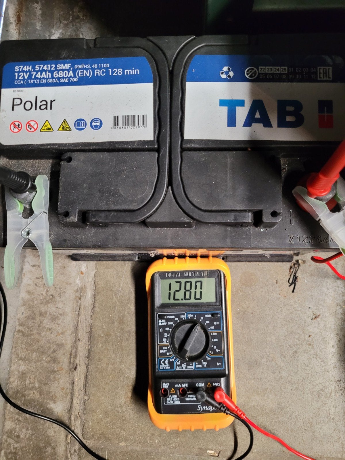 TAB Polar S74H Accu - 12V 74Ah 680A (Getest & Onderhoudsvrij, Ophalen
