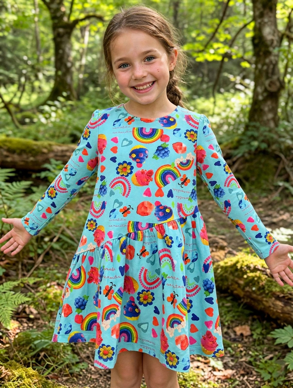 Robe pour fille en forme de cupcake arc-en-ciel, Enlèvement ou Envoi, Comme neuf