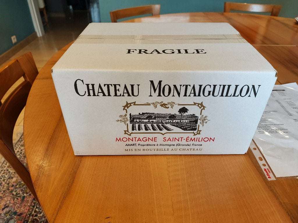 Château Montaiguillon Montagne de Saint Emilion. 2 x 12, Neuf, Pleine, Enlèvement, Vin rouge
