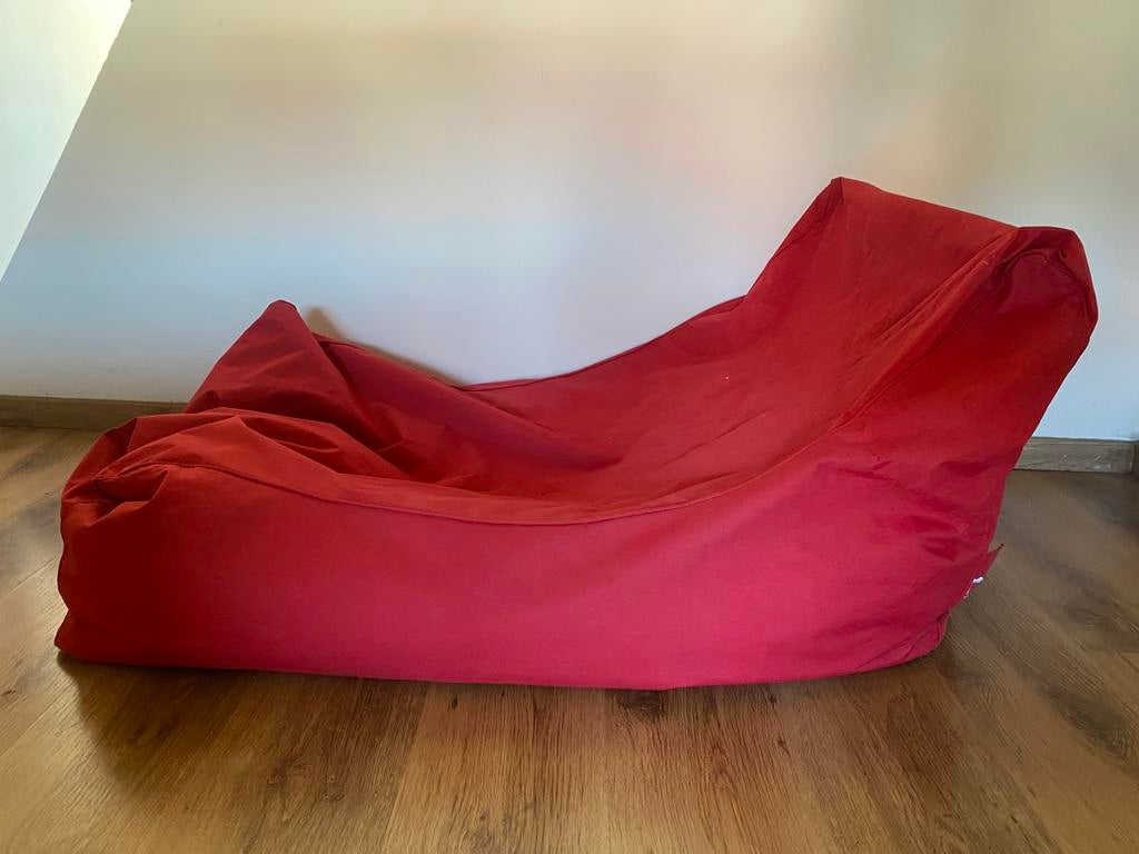 Rode zitzak 100x75cm, Enlèvement, Rouge, Pouf