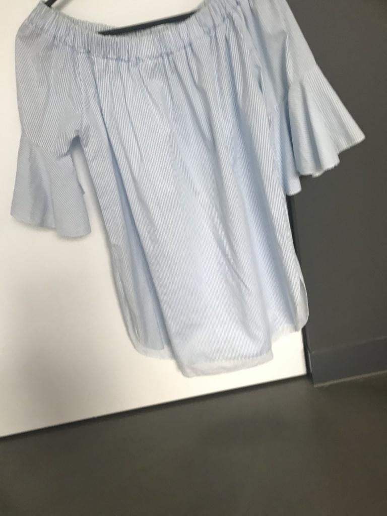 Robe d'été bleue/blanche taille S/M, Enlèvement ou Envoi, Comme neuf, Bleu, Au-dessus du genou