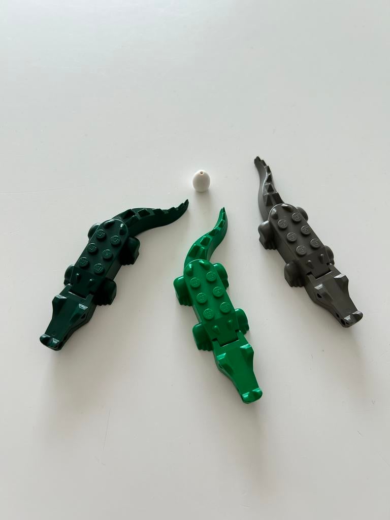 Lego dier krokodil (3x), Kinderen en Baby's, Speelgoed | Duplo en Lego, Verzenden, Lego, Pirates, Zo goed als nieuw