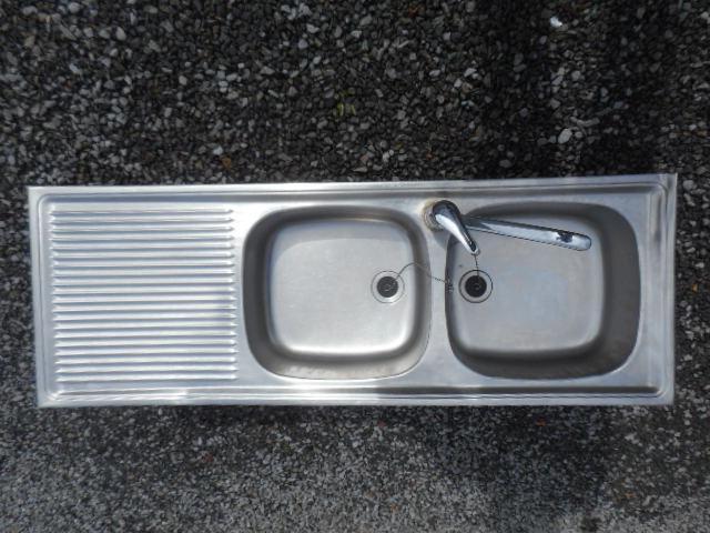 dubbele inox pompbak, Enlèvement, Utilisé, Inox, Autres types