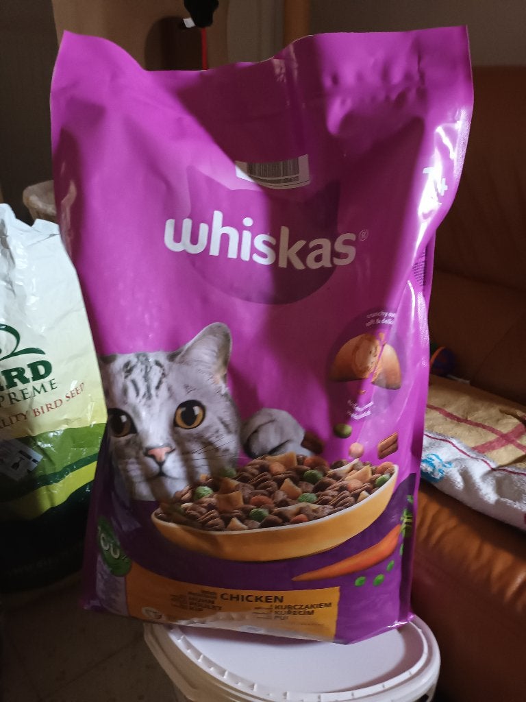 Grote zak Whiskas eten 7kg, Dieren en Toebehoren, Dierenvoeding, Ophalen, Kat
