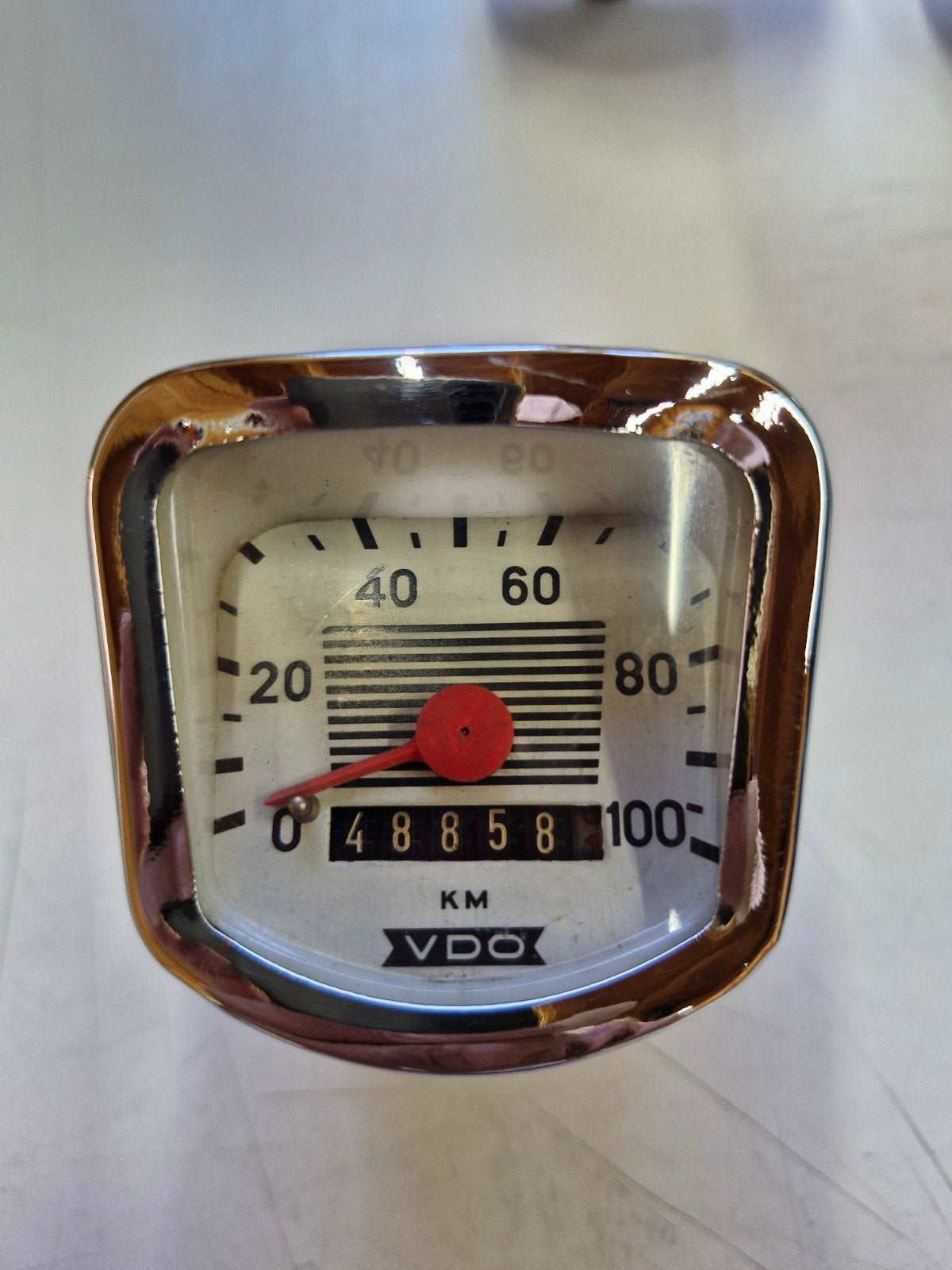 Compteur VDO 100 km d'origine, révisé et galvanisé électriqu, Enlèvement ou Envoi