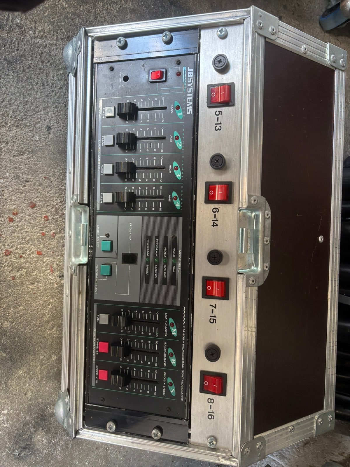 Jb systems LM 400 en flightcase, Muziek en Instrumenten, Ophalen, Gebruikt