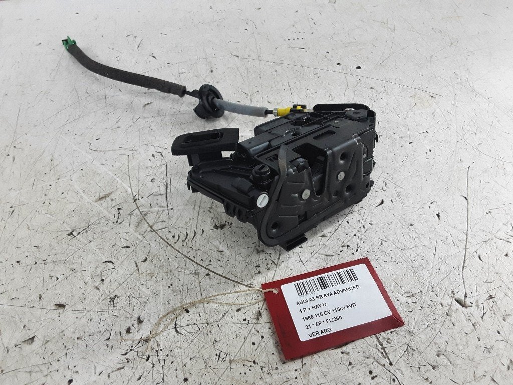 SERRURE DE PORTE ARRIÈRE GAUCHE Audi A3 Sportback (8YA), Arrière, Mevr. I. Hauben, Audi, Utilisé