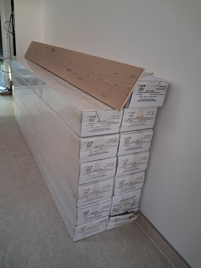 Te koop Parquet Semi Massif 37m2, Doe-het-zelf en Bouw, Hout en Planken, Ophalen of Verzenden