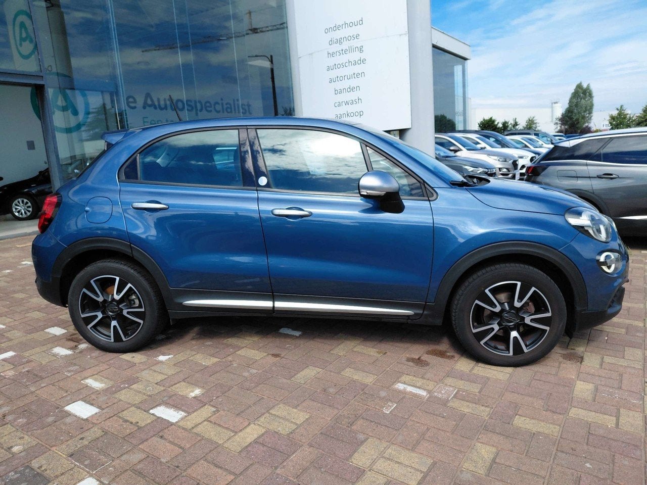 Fiat 500X Basis (bj 2019), Auto's, Gebruikt, Blauw, 500X, 120 pk