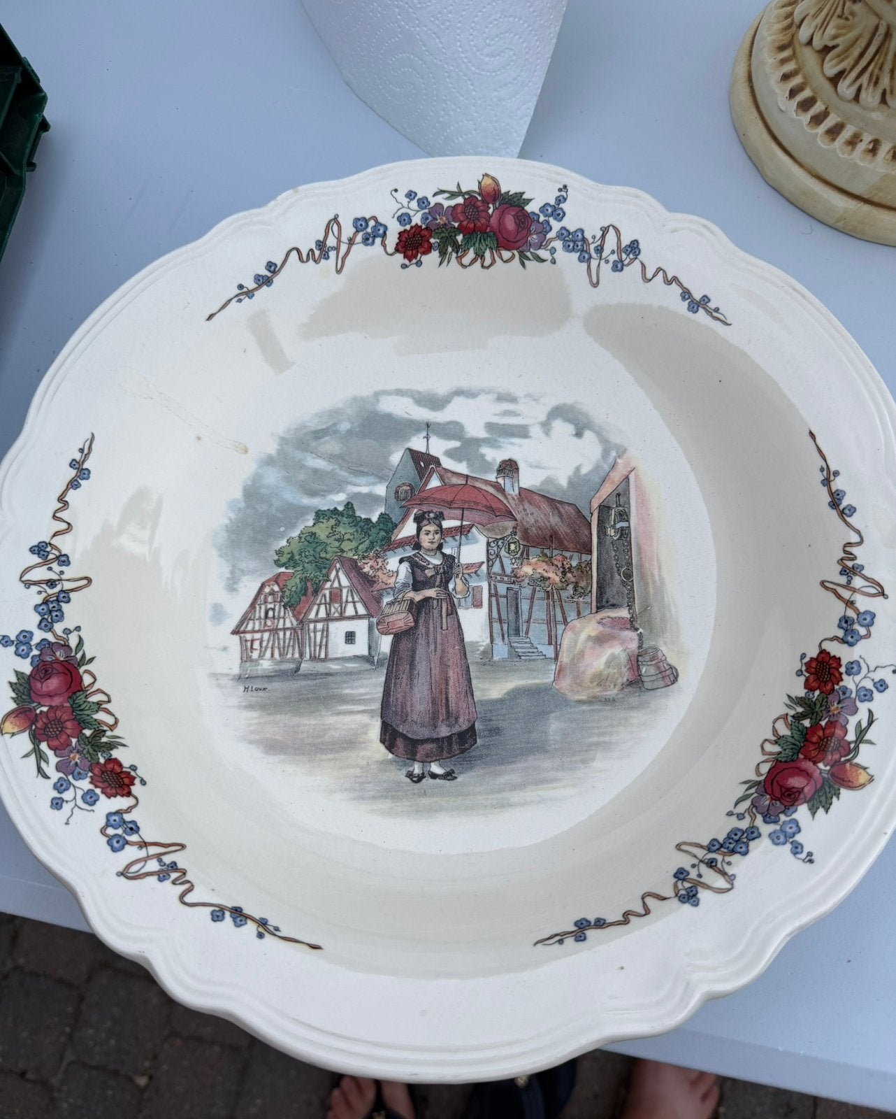 Schaal Sarreguemines France, Ophalen