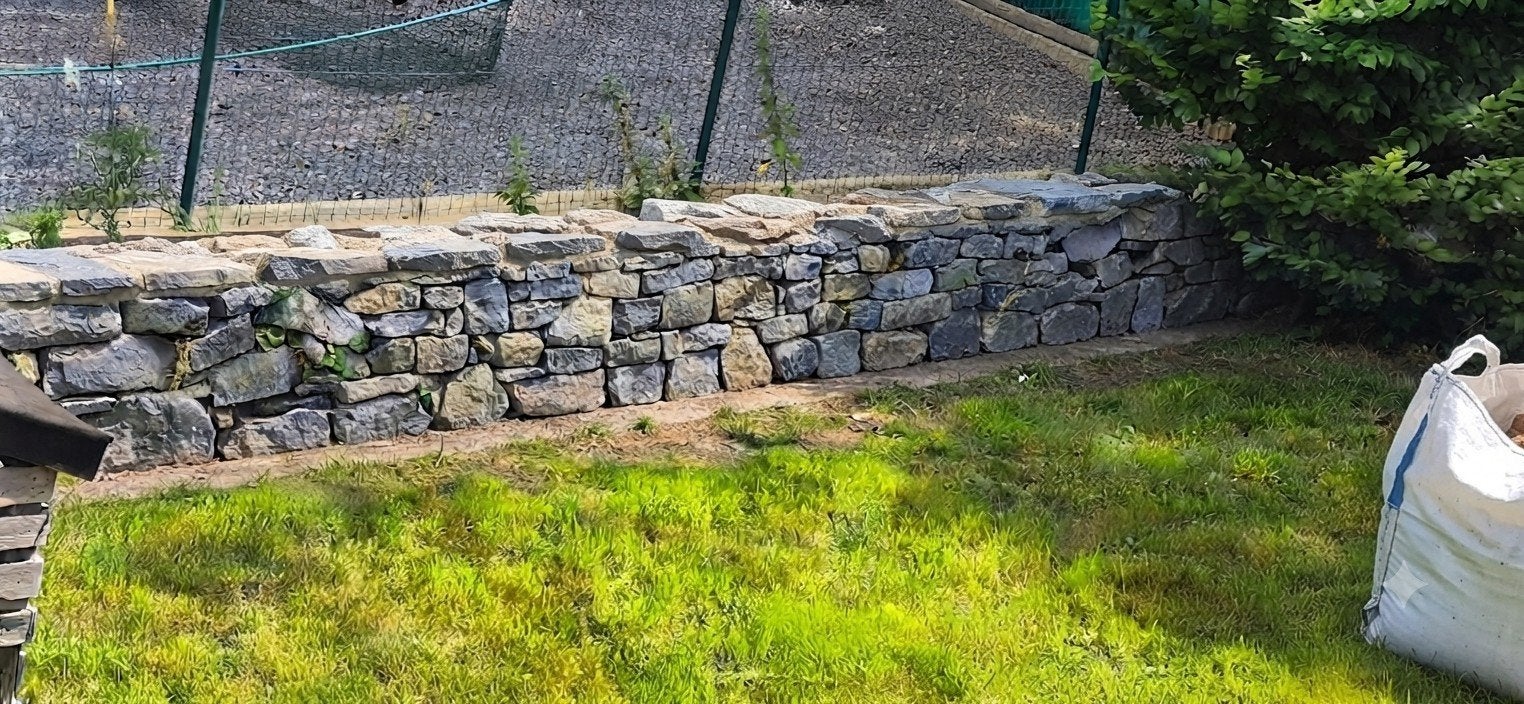 Moellons de pierres bleu belges 8m², Doe-het-zelf en Bouw, Metselstenen, Ophalen