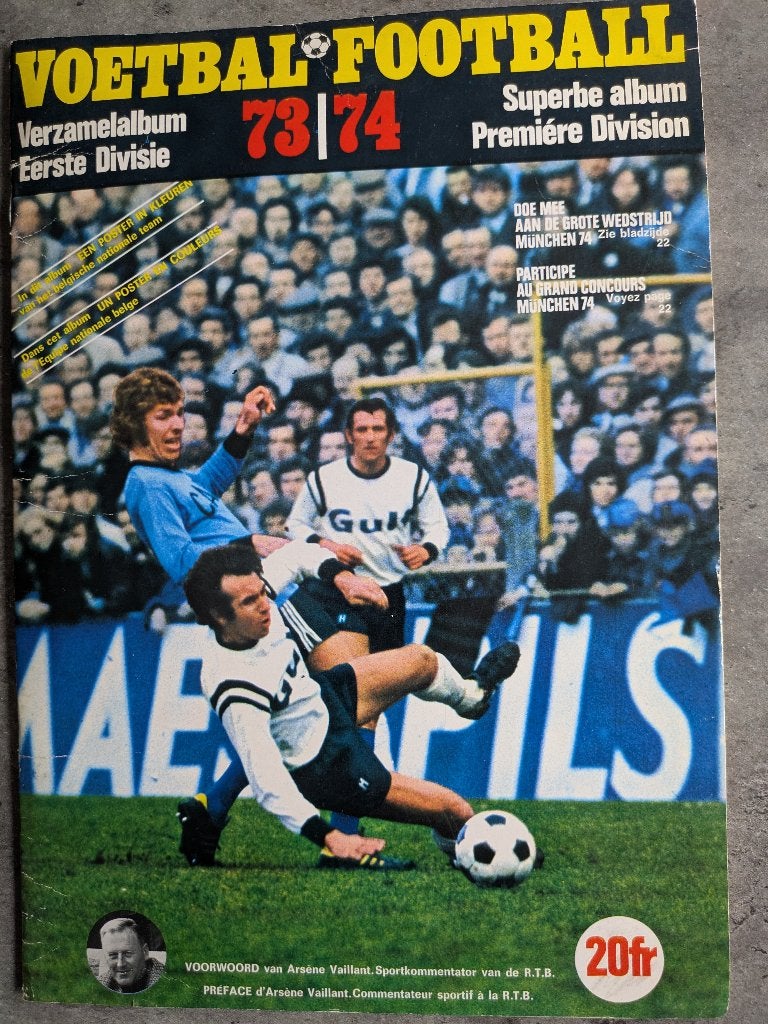 VOETBAL 1973/1974 ed. Vanderhout volledig Panini like, Verzenden