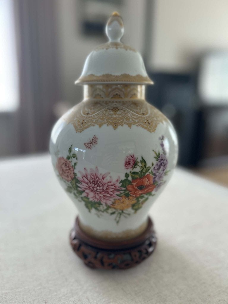 Vase en porcelaine conçu par Gerd Fütterer, Maison & Meubles, Enlèvement, Comme neuf, 30 cm