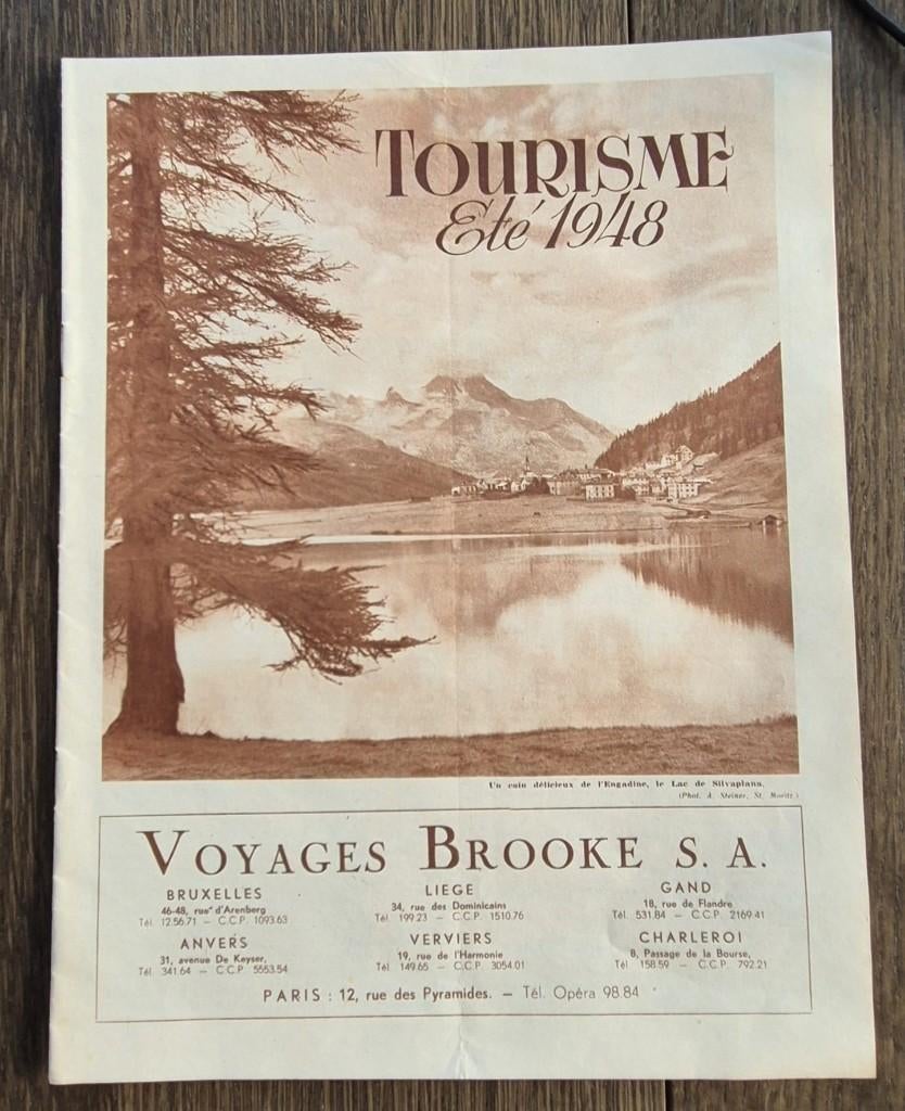 Lot de 2 brochures touristiques anciennes – Année 1948, Enlèvement ou Envoi, Général