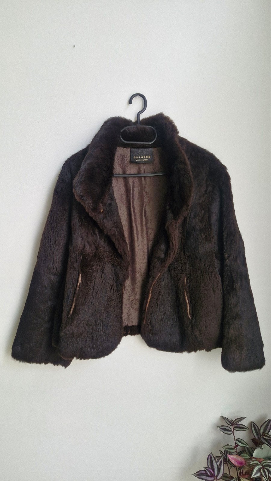 Prachtige Oakwood Golden Label jas - Echt konijnenbont - Maa, Kleding | Dames, Maat 38/40 (M), Bruin, Nieuw, Ophalen of Verzenden