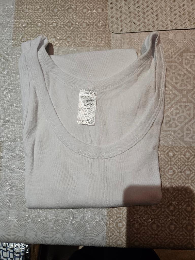 Onderhemd wit effen - type marcel - maat L - nieuw, Kleding | Heren, Ophalen, Wit