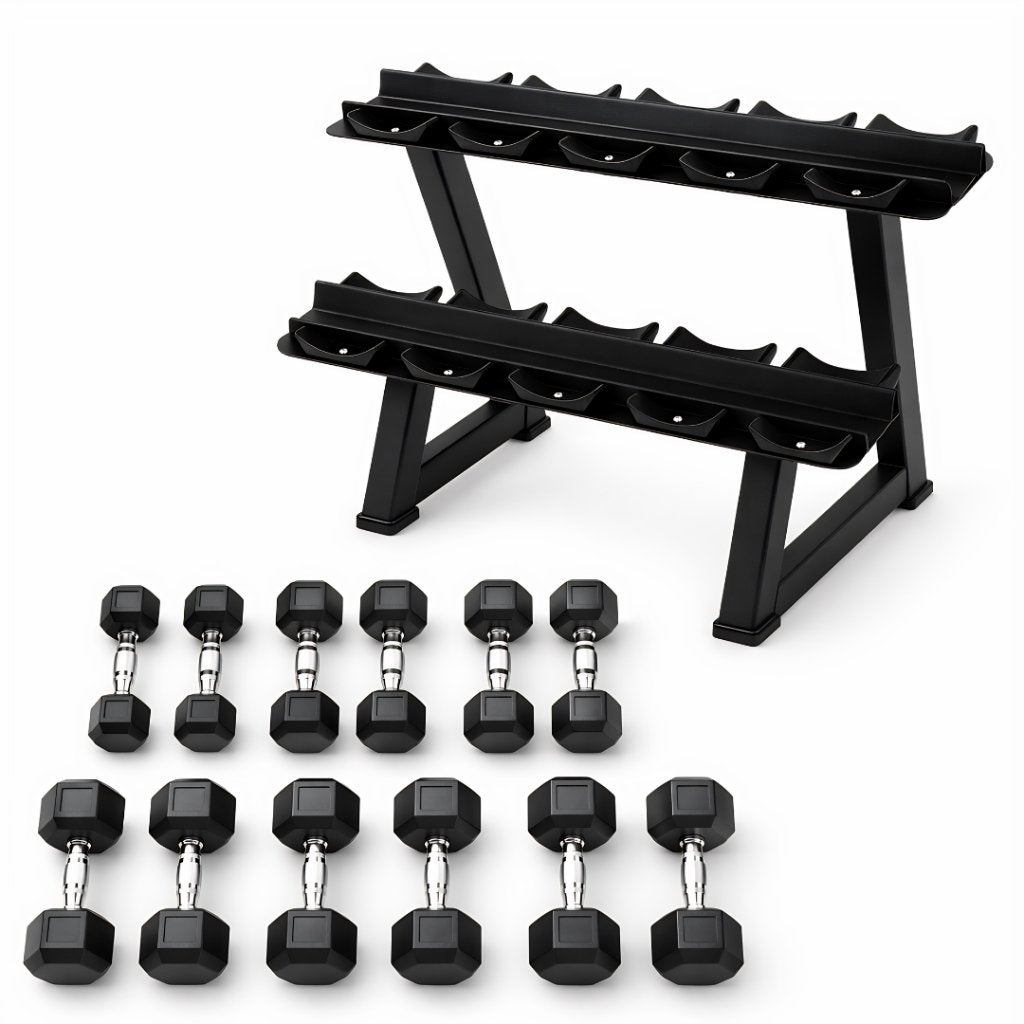 Hexa Dumbbells Hex Dumbbell Sets Halters Voordeelsets, Sport en Fitness, Ophalen, Dumbbell