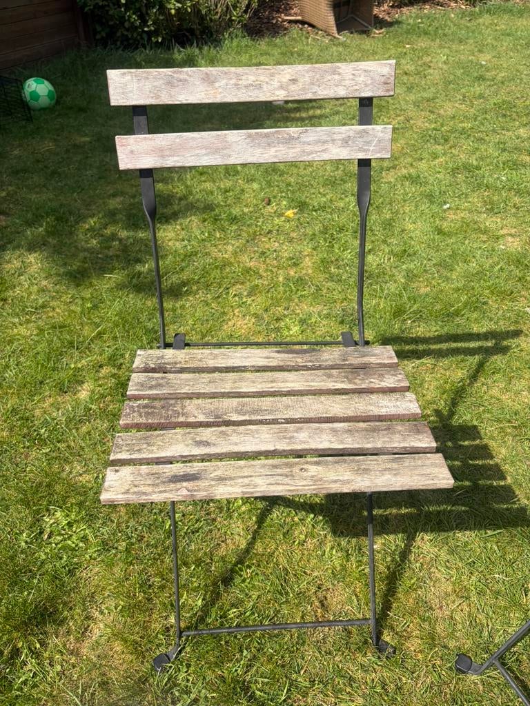 1 tuin stoeltje, Ophalen, Zo goed als nieuw