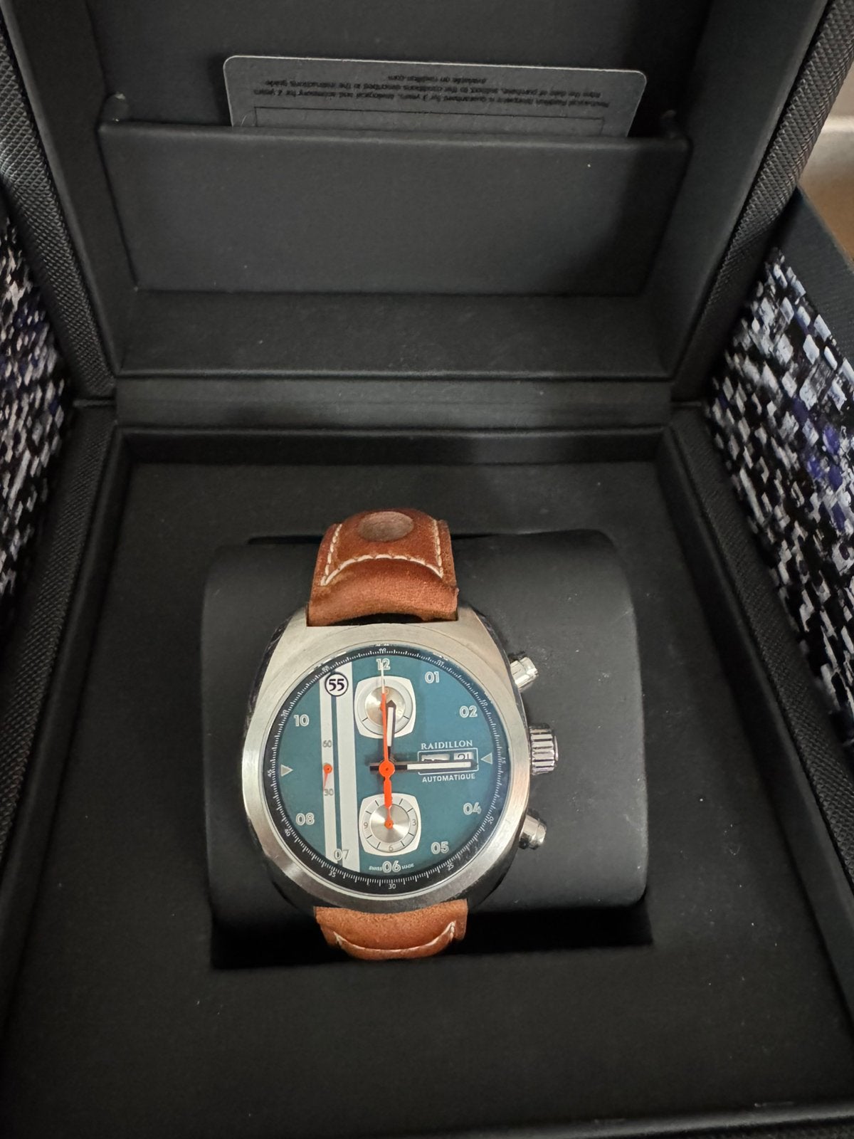 Raidillon 55 limited, Handtassen en Accessoires, Horloges | Heren, Ophalen, Zo goed als nieuw