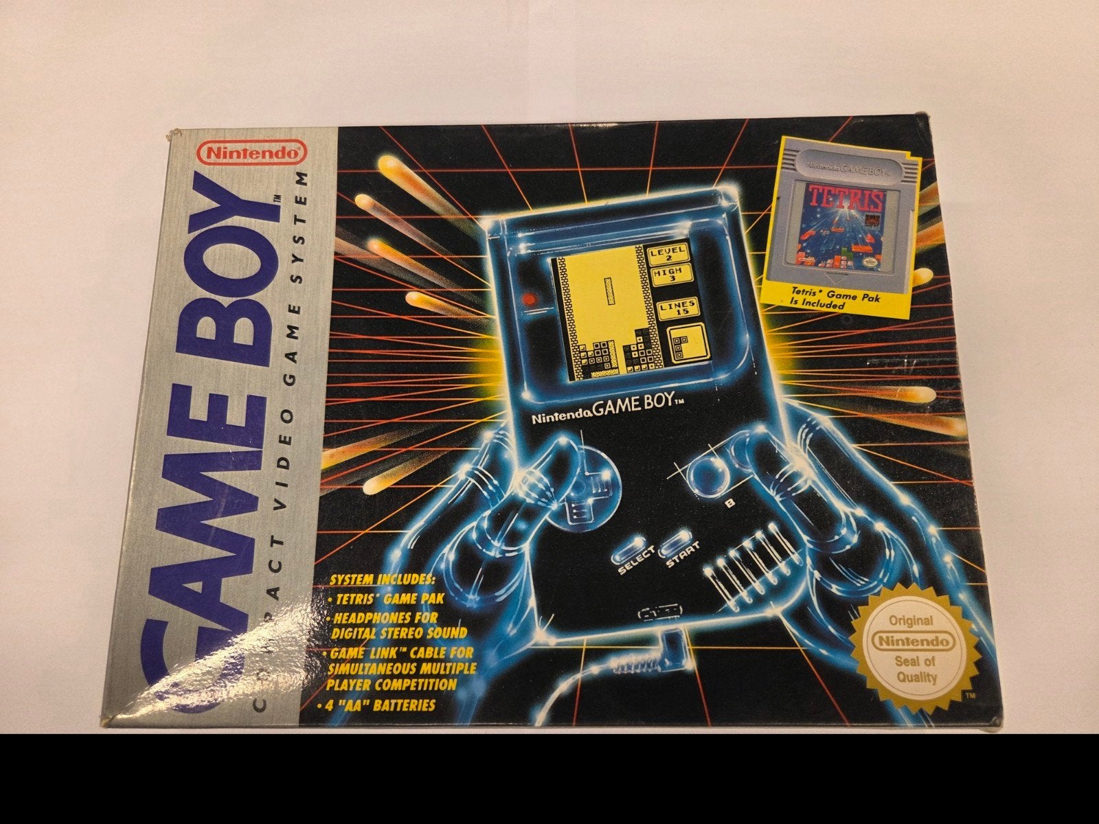 Nintendo Game Boy Classic + Tetris – Original box (1989), Enlèvement ou Envoi, Utilisé, À partir de 3 ans