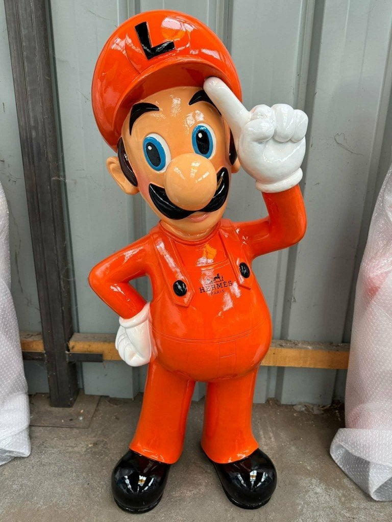 STATUE LUIGI – SUPER MARIO – 100 CM – RÉSINE – 300 €, Enlèvement ou Envoi, Neuf